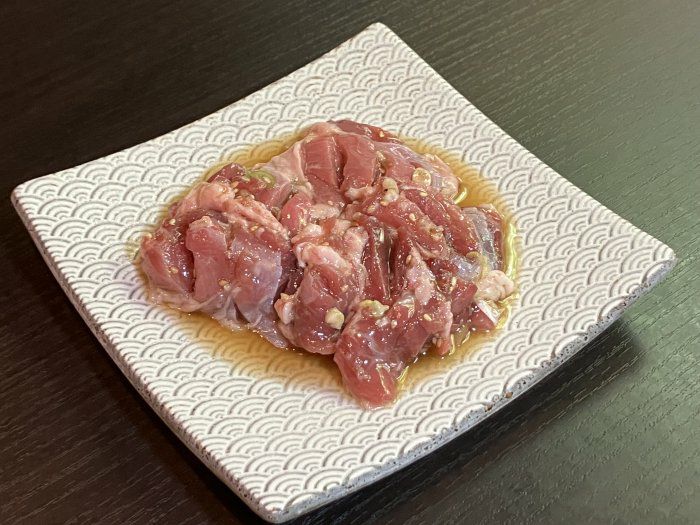 【鴨焼肉】ハラミ(塩ダレ)　180g×2P｜鴨鍋の通販｜鴨料理 風月